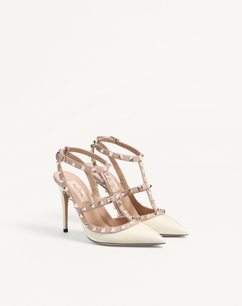Rockstud patent pumps med 100 mm stropper