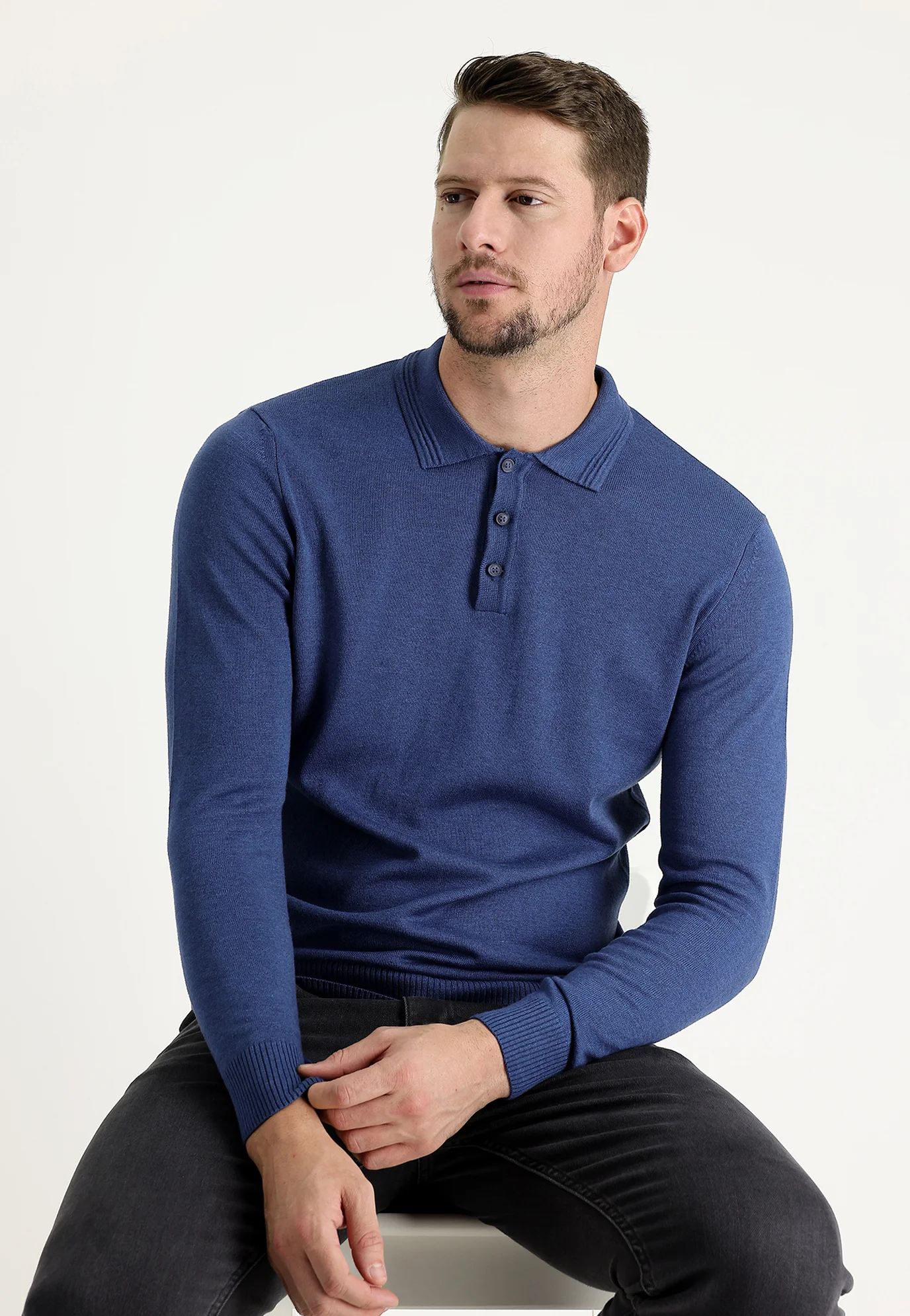 Suéter Kigili POLOKRAGEN REGULAR FIT