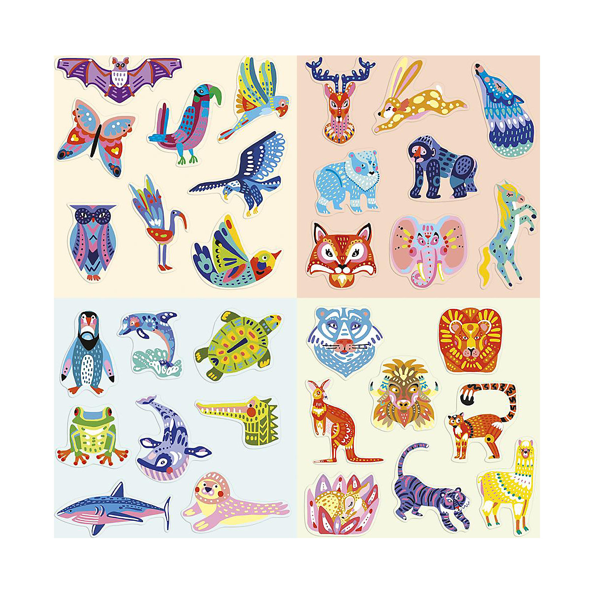 Kreativ-Activity-Set Tiere Für 17 Kreationen