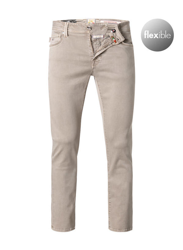 tramarossa, Jeans Leonardo, Slim Fit, Baumwoll-Stretch, sand