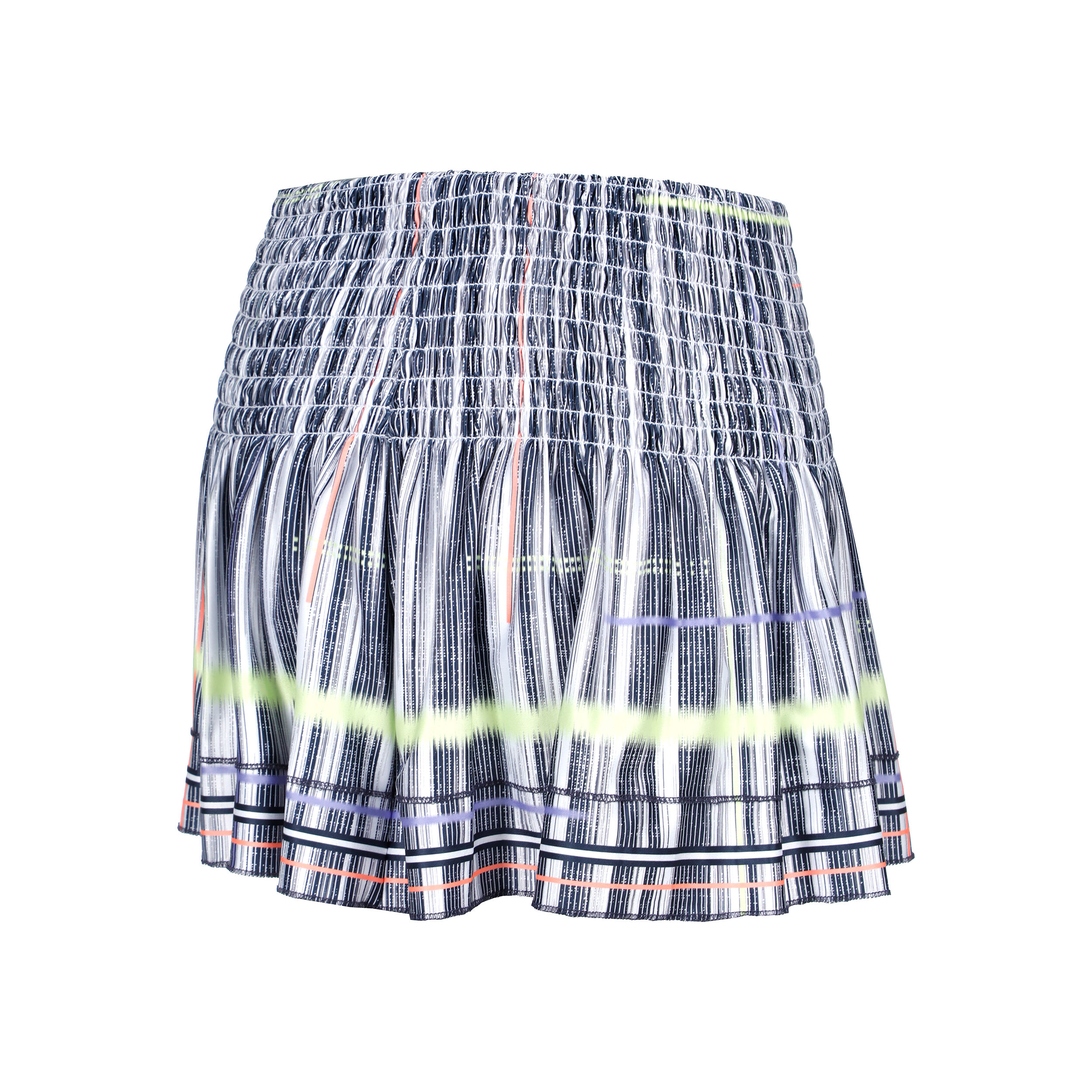 Long Électrique Smocked Rock Damen - Weiß, Schwarz