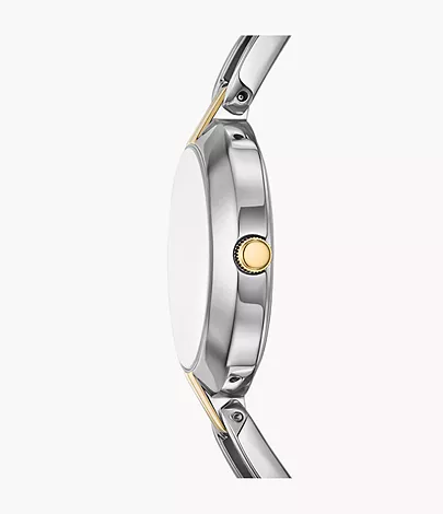 Fossil Outlet Uhr Kerrigan 3-Zeiger-Werk Edelstahl zweifarbig