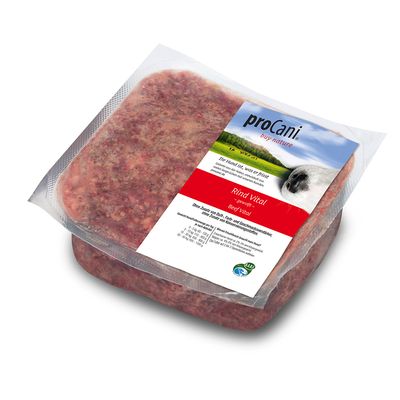proCani BARF Rind Vital mit 30% Obst & Gemüse