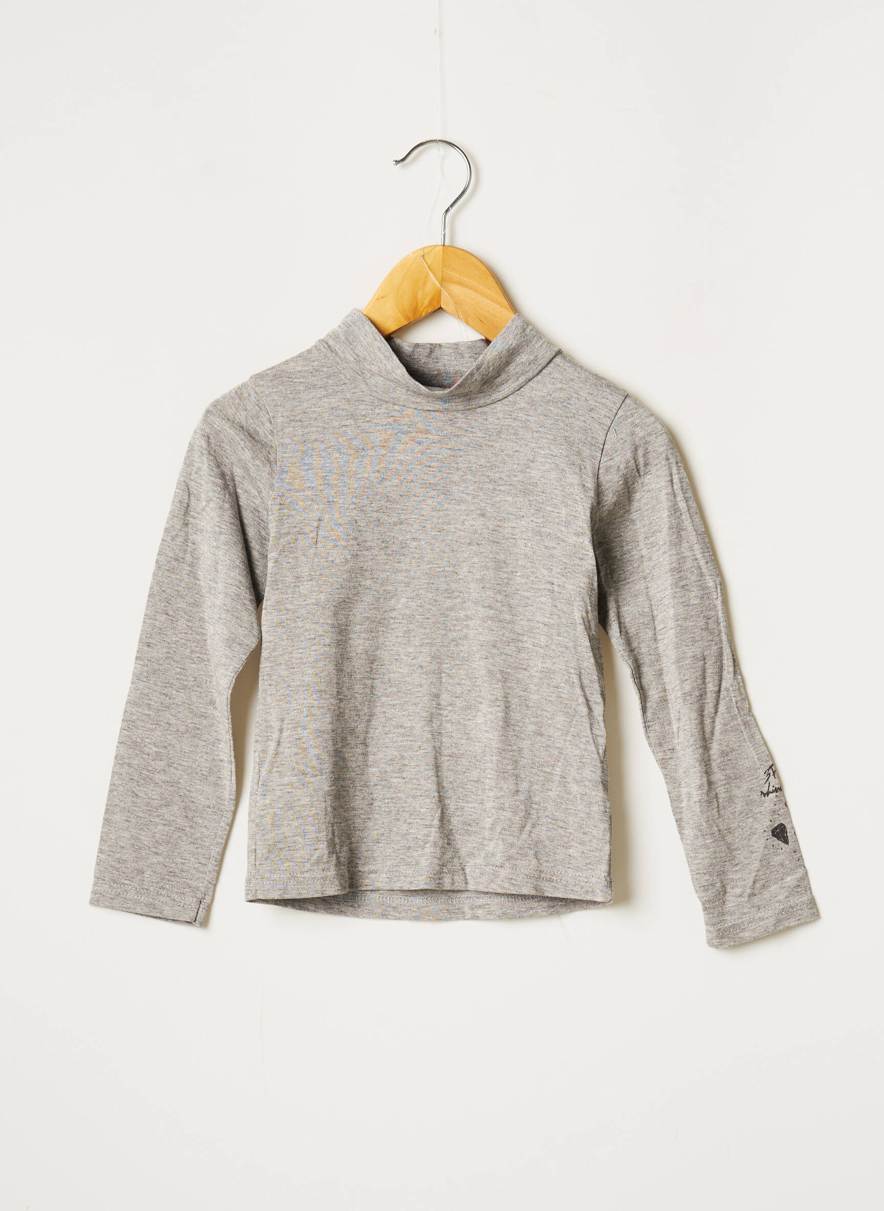 3 Pommes Tshirts Fille couleur gris