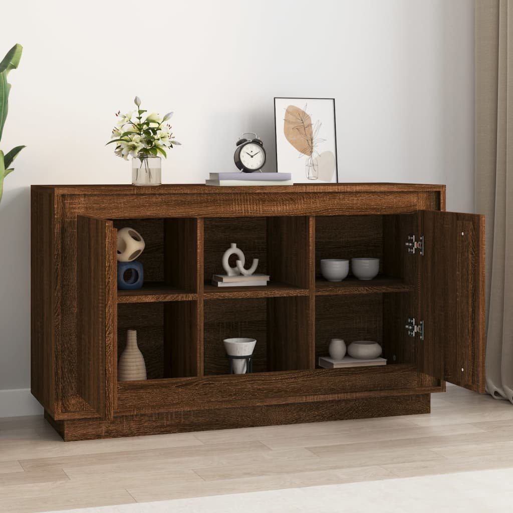 vidaXL Sideboard Sideboard Braun Eichen-Optik 102x35x60 cm Holzwerkstoff (1 St)