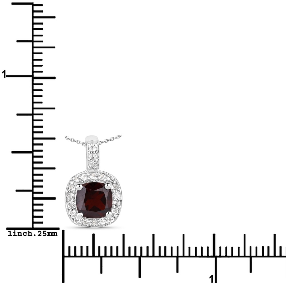 Rafaela Donata Chaîne Argent sterling Grenat en Argent Bijoux