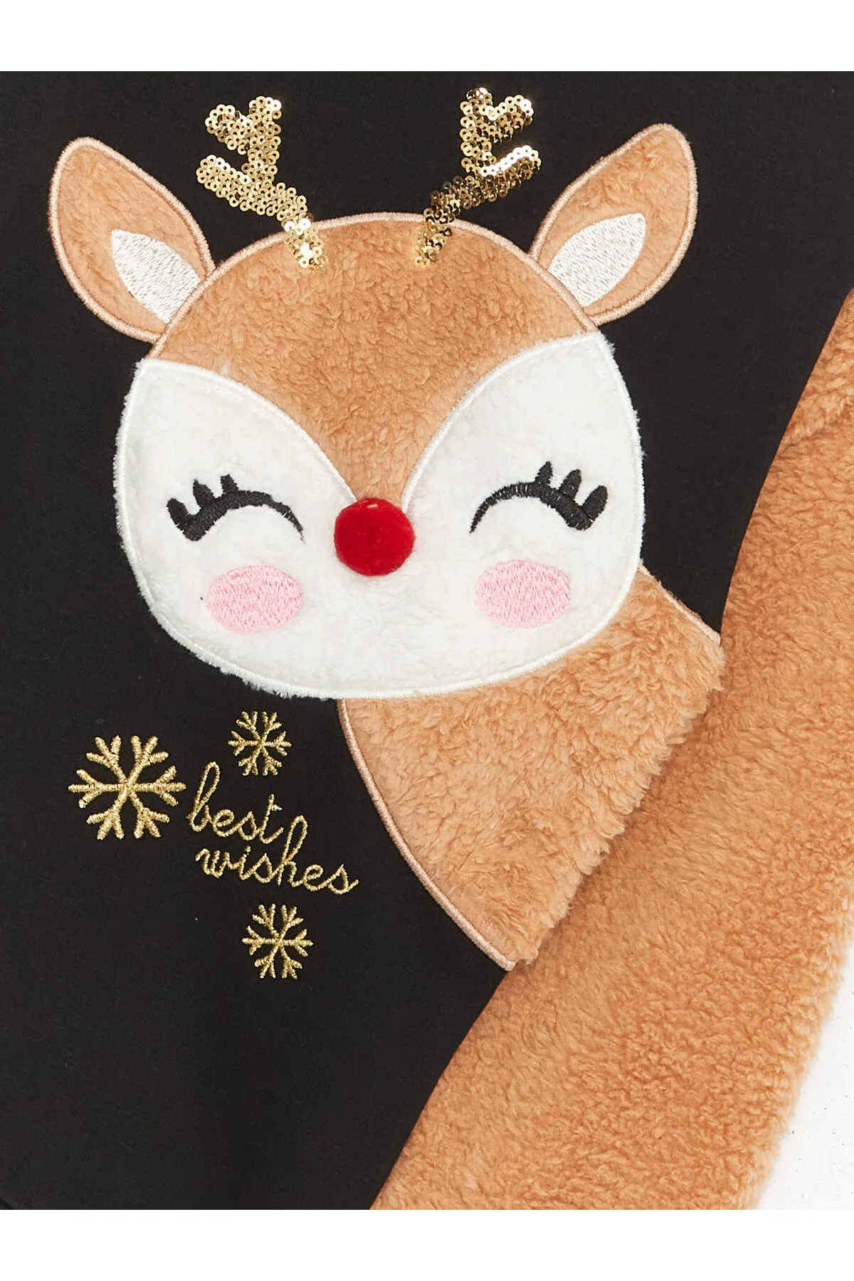 LC Waikiki  Langarm-Sweatshirt für Mädchen mit Rundhalsausschnitt und Stickerei