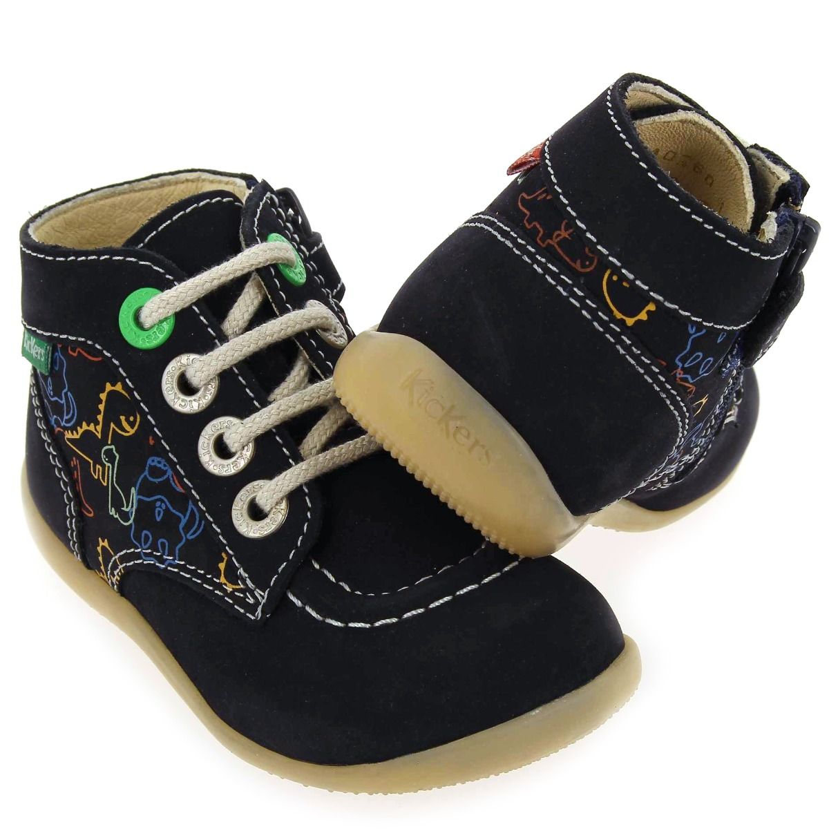 Kickers  BONZIP 2 DINOS - marine multi