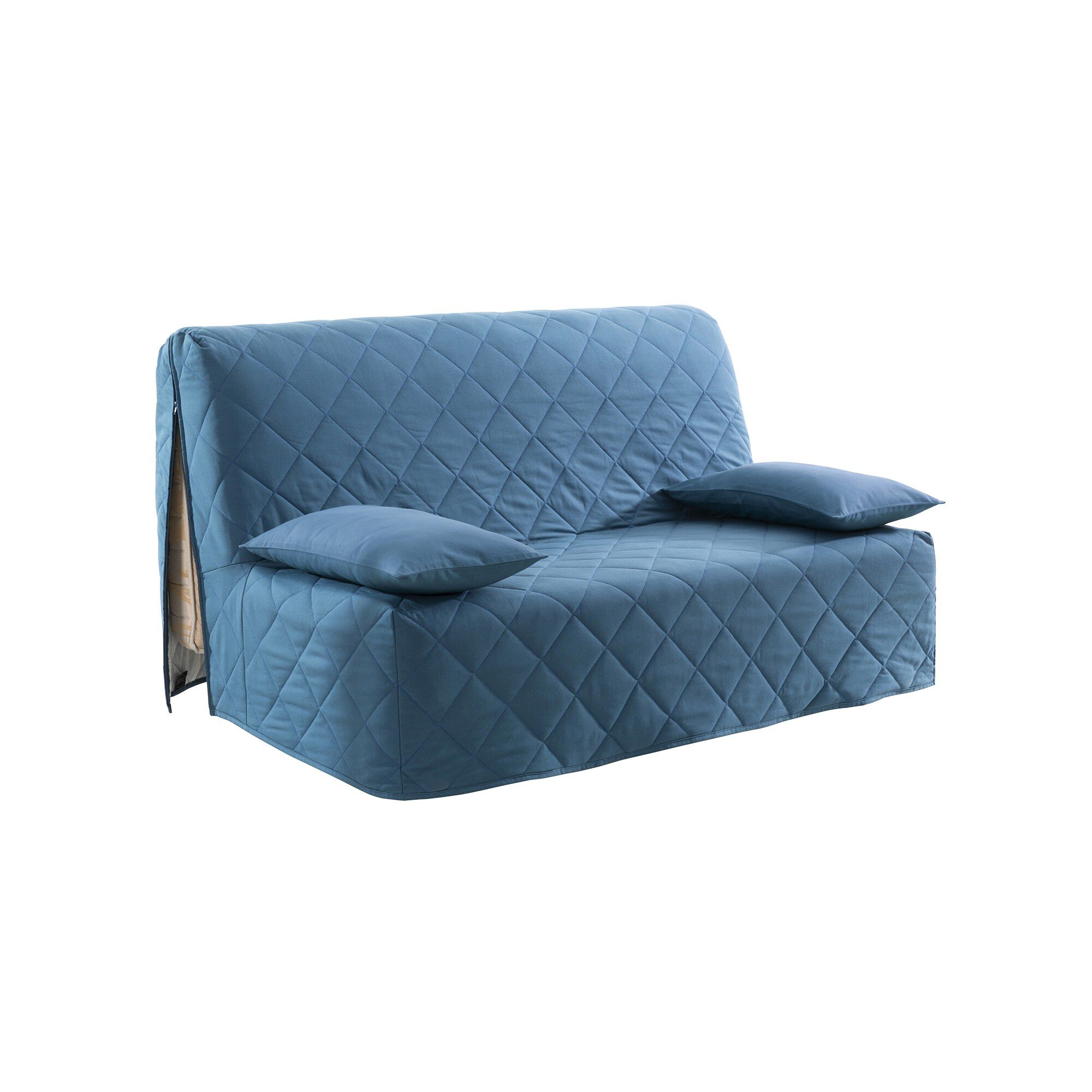 Housse canapé BZ coton bachette uni matelassé