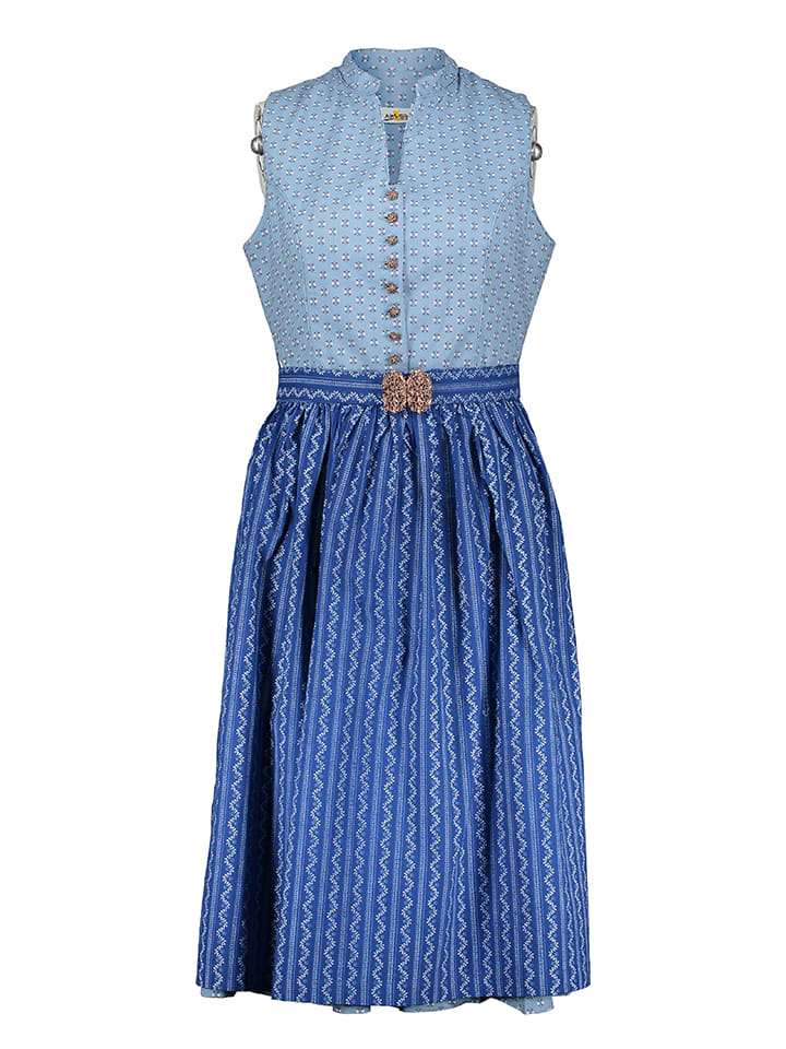 Almsach Dirndl in Hellblau/ Blau günstig kaufen
