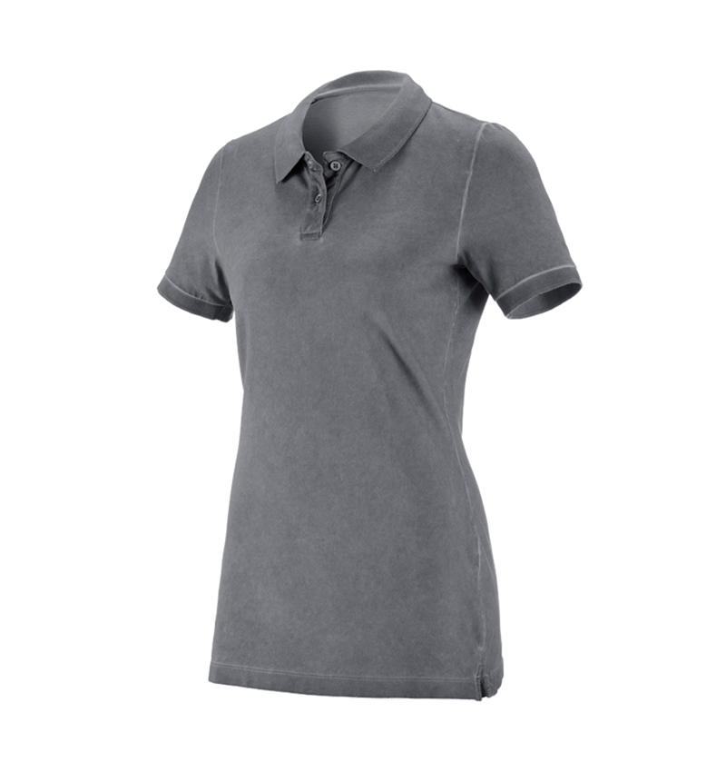 e.s. Polo-Shirt vintage cotton stretch, Damen