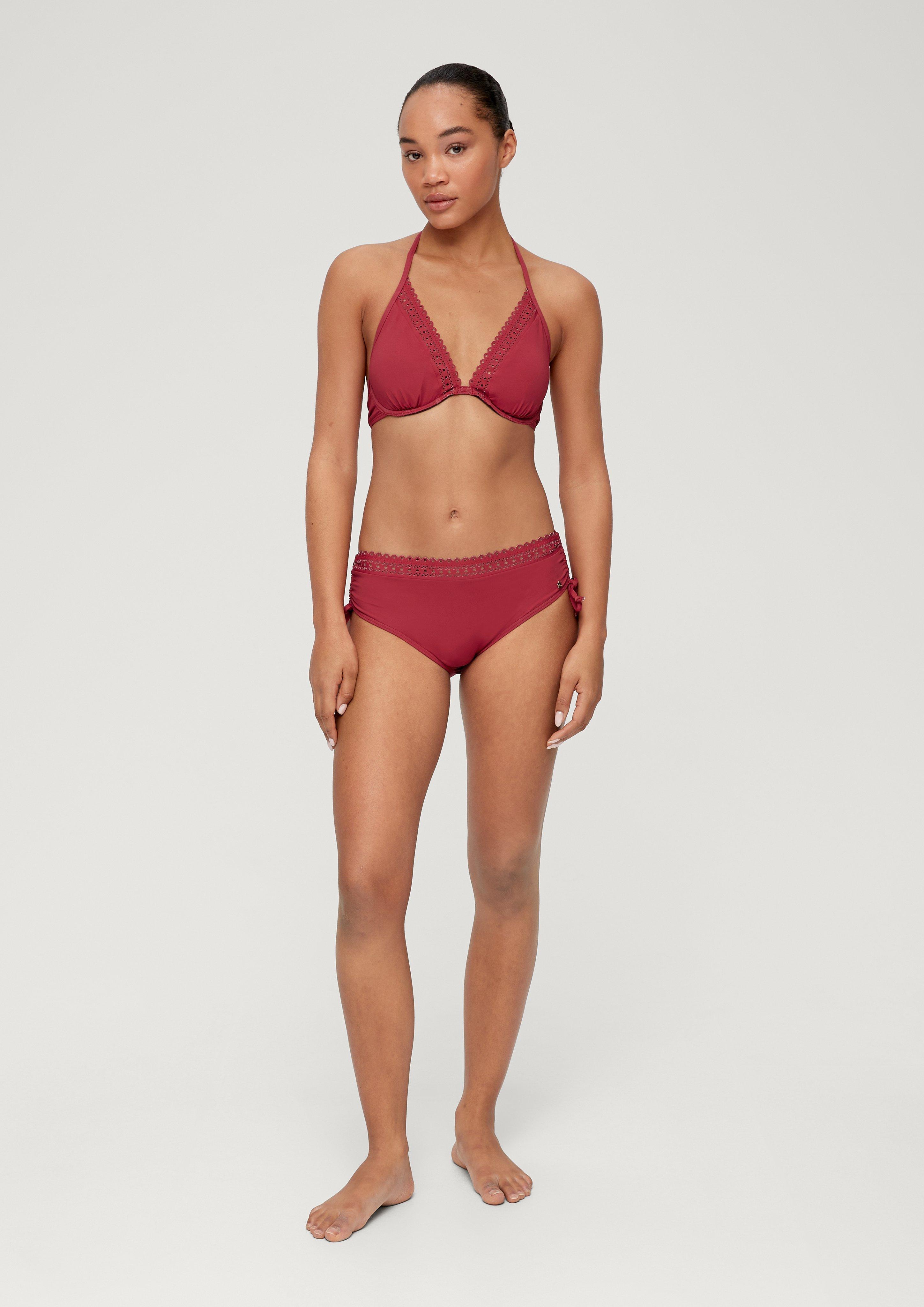 Neckholder Bikini Top mit Lochstickerei  EME-6008703-3400