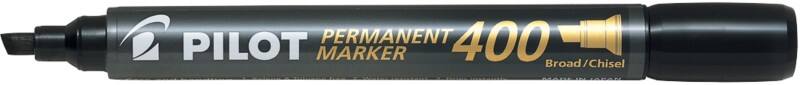 Pilot Super Grip 400 Permanentmarker Breit Keilspitze 1,5 - 4 mm Schwarz