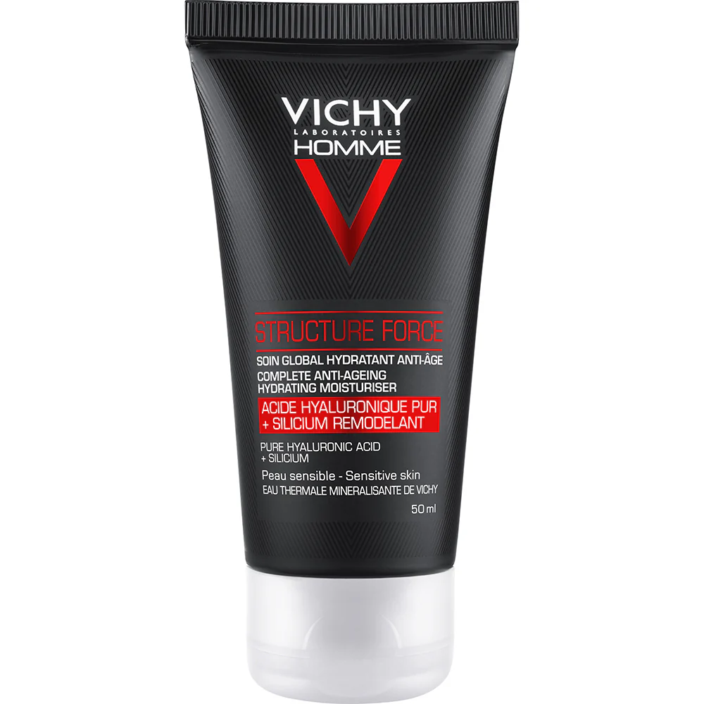 Vichy Homme Homme Trattamento Anti-Eta' Structure Force Viso + Occhi - Crema viso antirughe