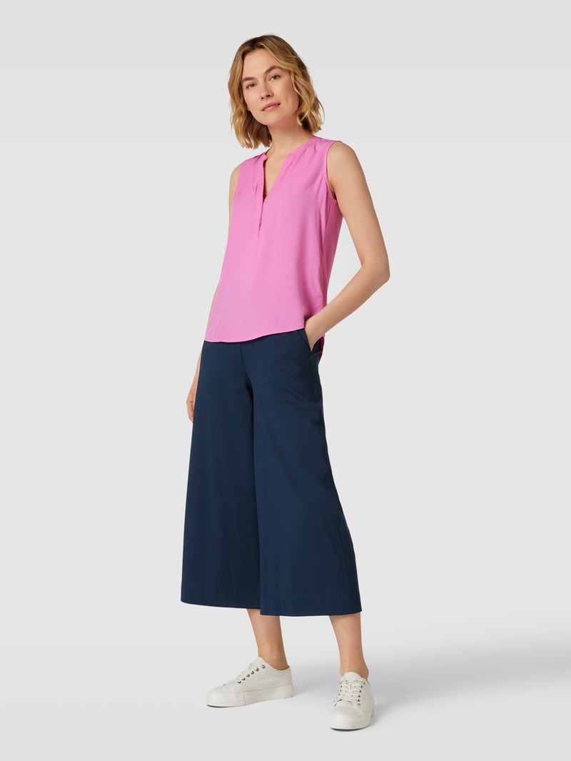 Blusentop aus reiner Viskose Modell 'Solid' in pink