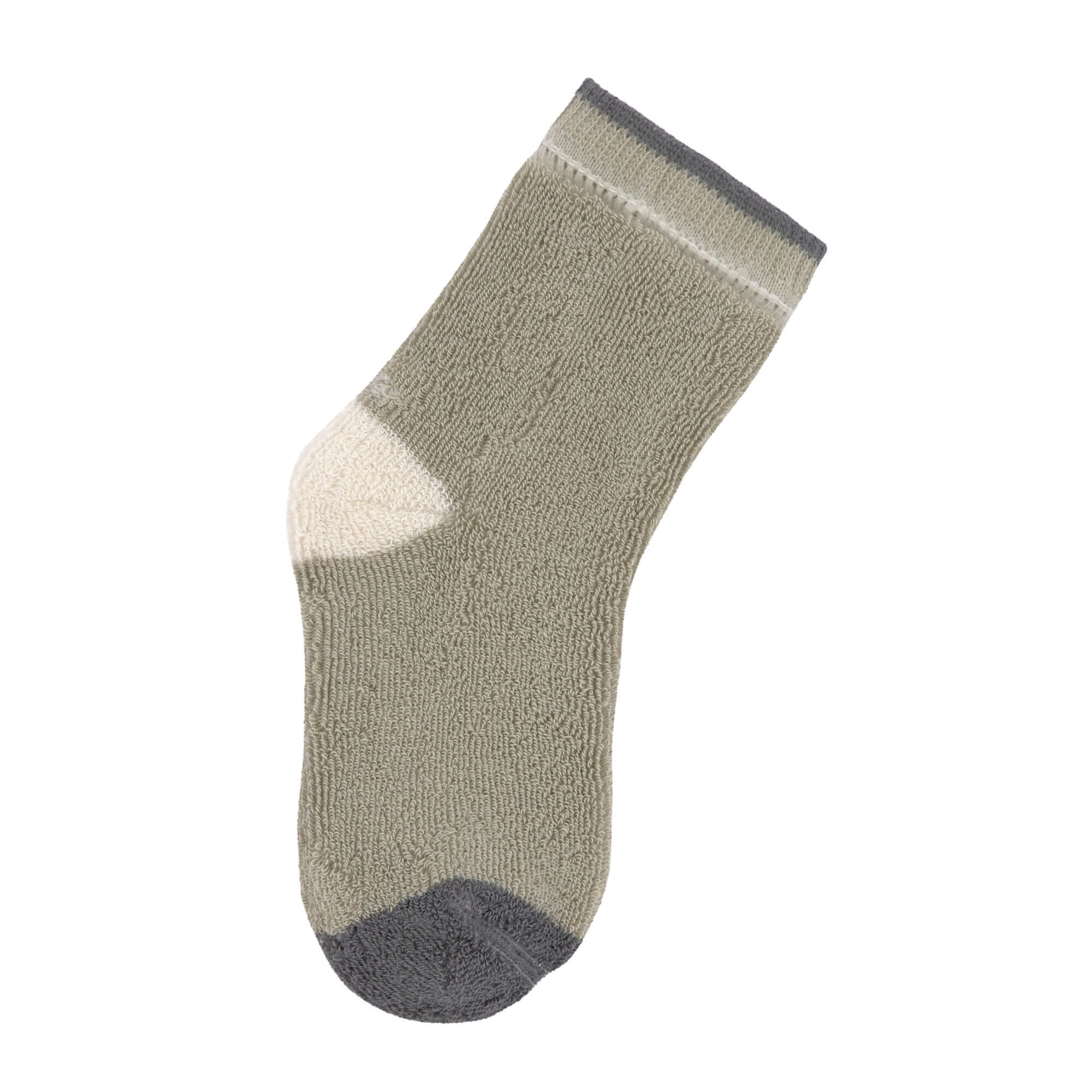 Kinder Antirutsch-Socken (2er-Set), Anthrazit Oliv