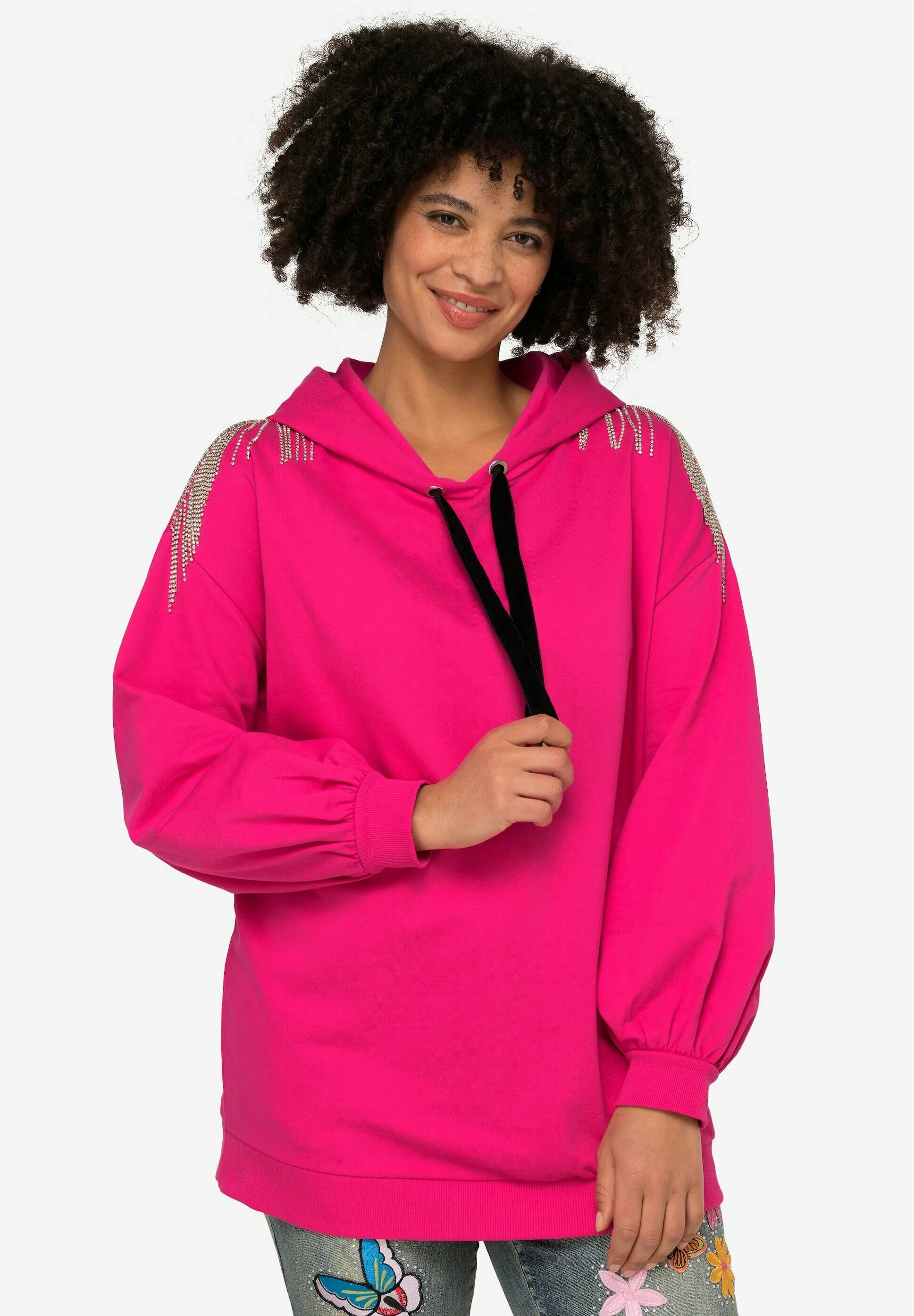 Angel of Style SCHULTER-VERZIERUNG BALLON-LANGARM - Sudadera con capucha