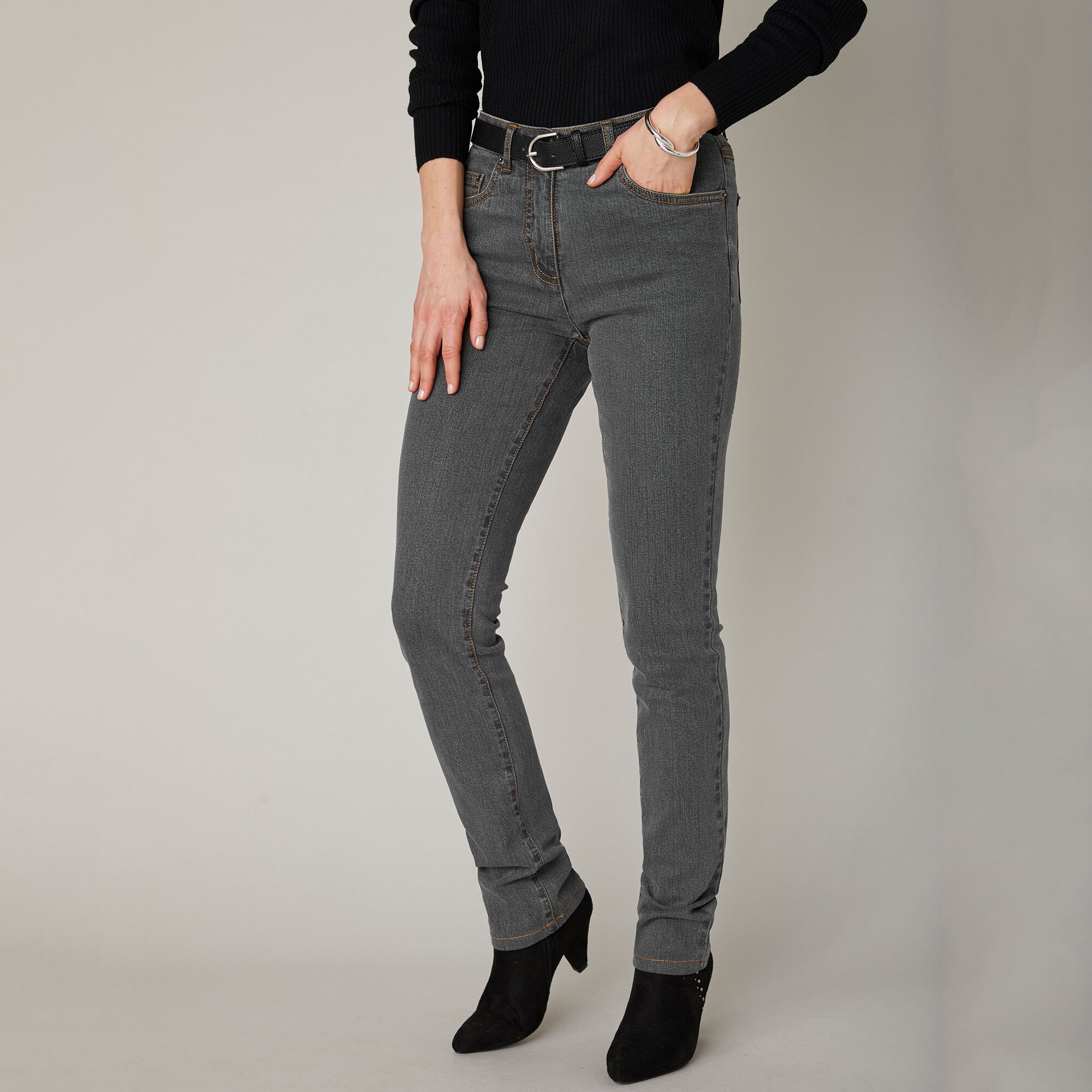 Jean droit stretch