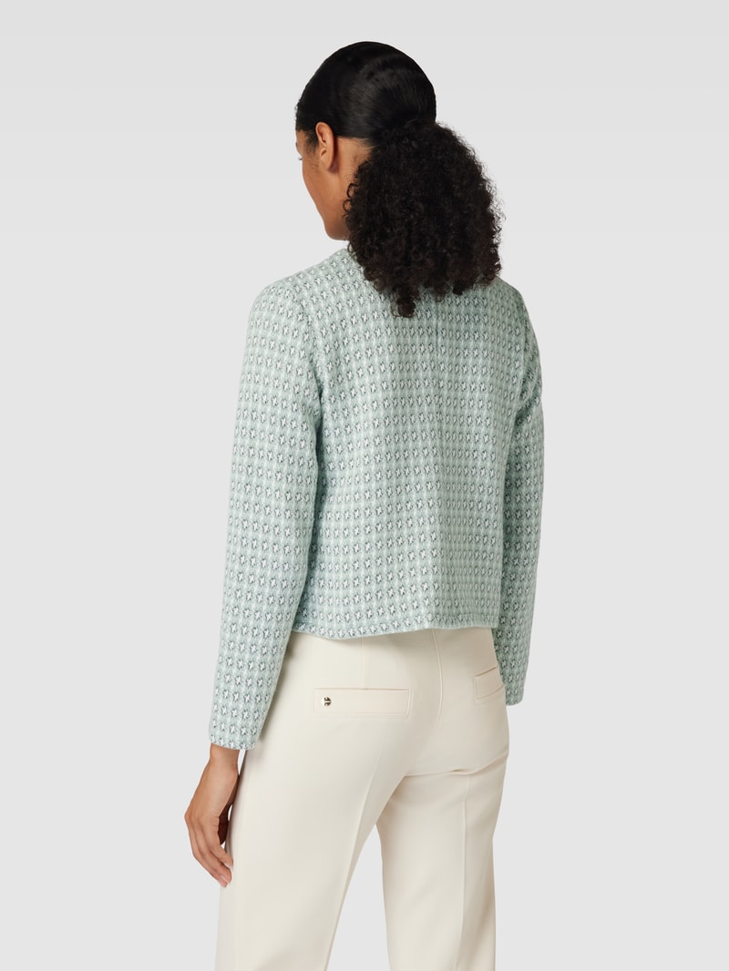 Blazer mit Allover-Muster in hellgrün