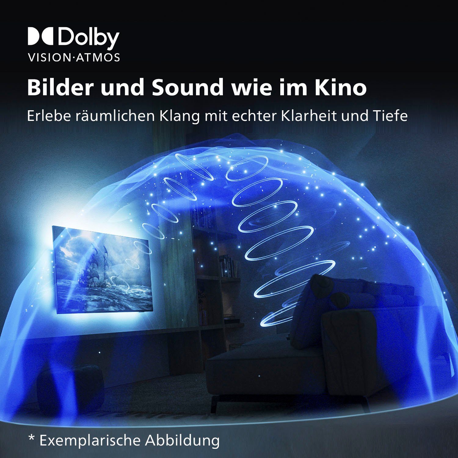 Philips 50PUS7657/12 LED-Fernseher (126 cm/50 Zoll, 4K Ultra HD, Smart-TV)
