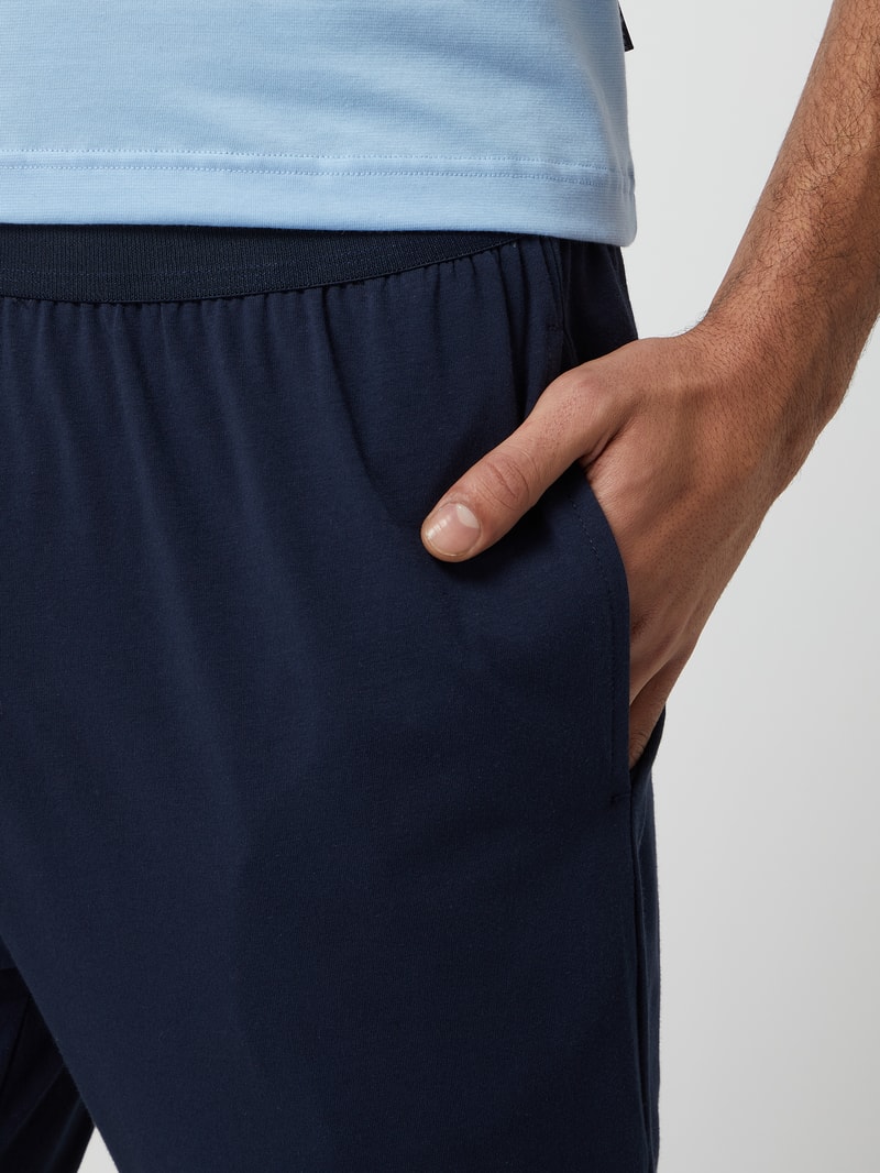 Pyjama-Hose mit Stretch-Anteil in marineblau