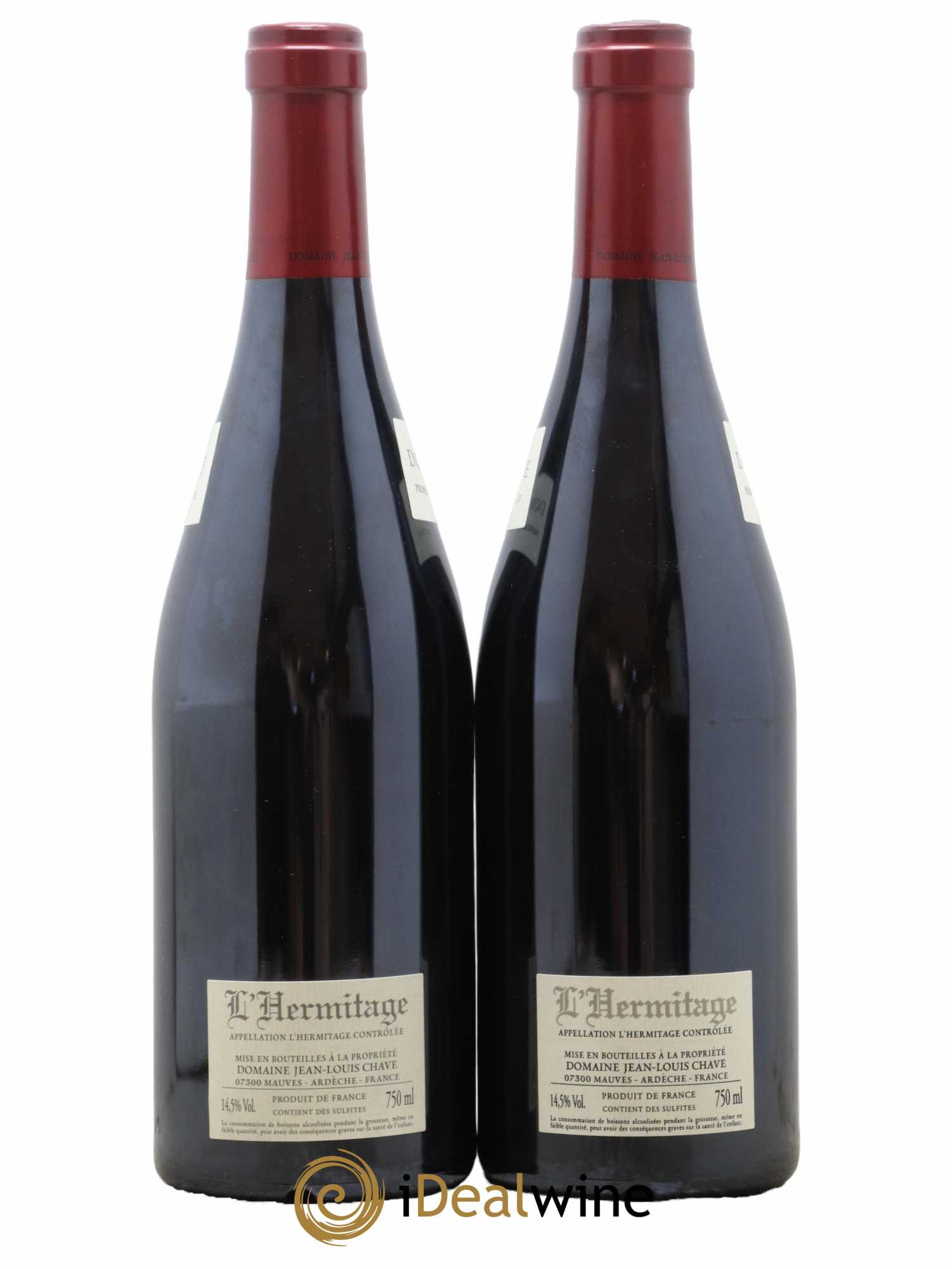 Hermitage Jean-Louis Chave  2020 - Lot de 2 Bouteilles