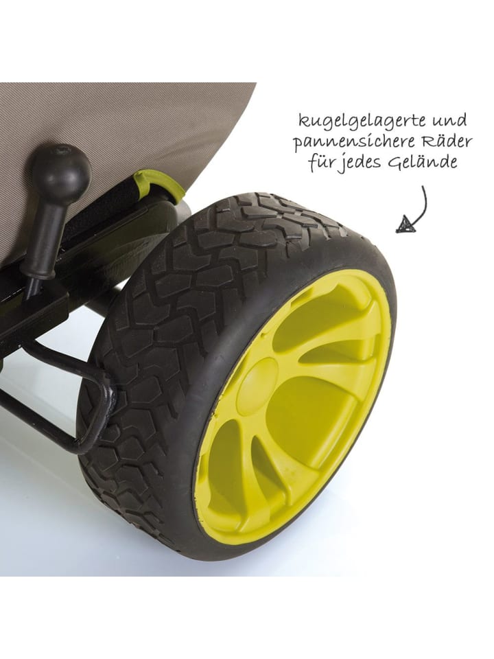 Hauck Toys Bollerwagen Eco Mobil Forest Green - faltbar mit Dach in grau,beige günstig kaufen onesize