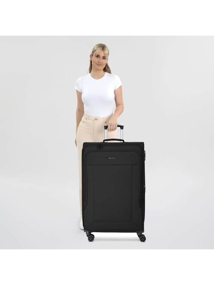 Franky Melbourne 3.0 4-Rollen Trolley 79 cm mit Dehnfalte in black2 günstig kaufen onesize