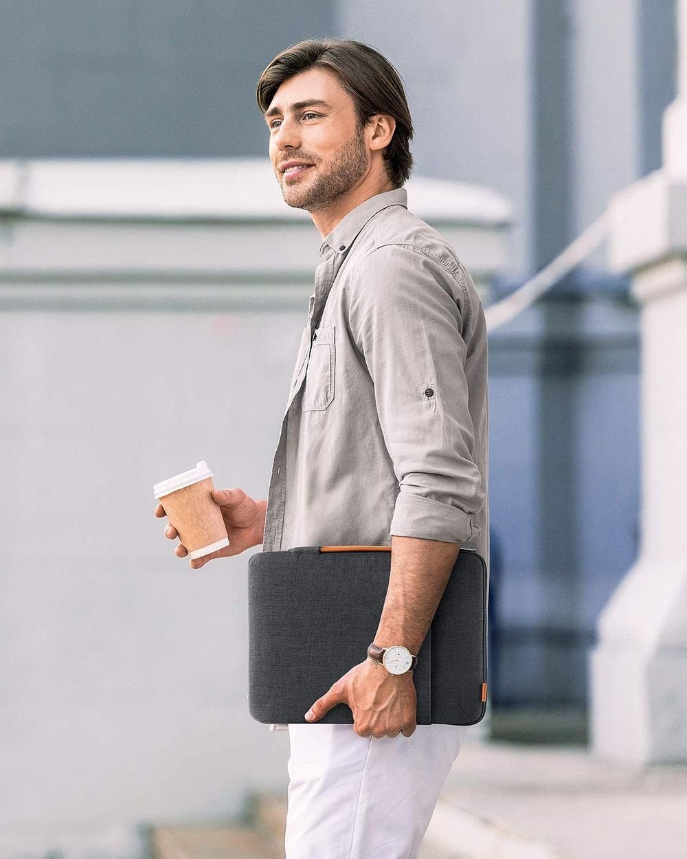 Inateck Laptop-Hülle 360° Rundumschutz für 13-14 Zoll MacBook Air/Pro M3 M2 M1