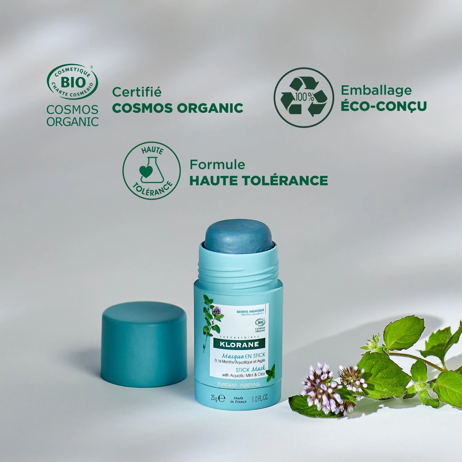 Klorane ekologiška vandens mėtų kaukė