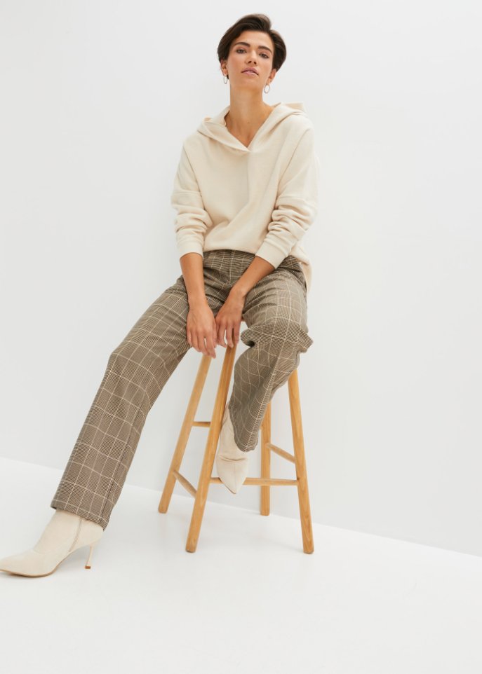 Sweatshirt in Strickoptik