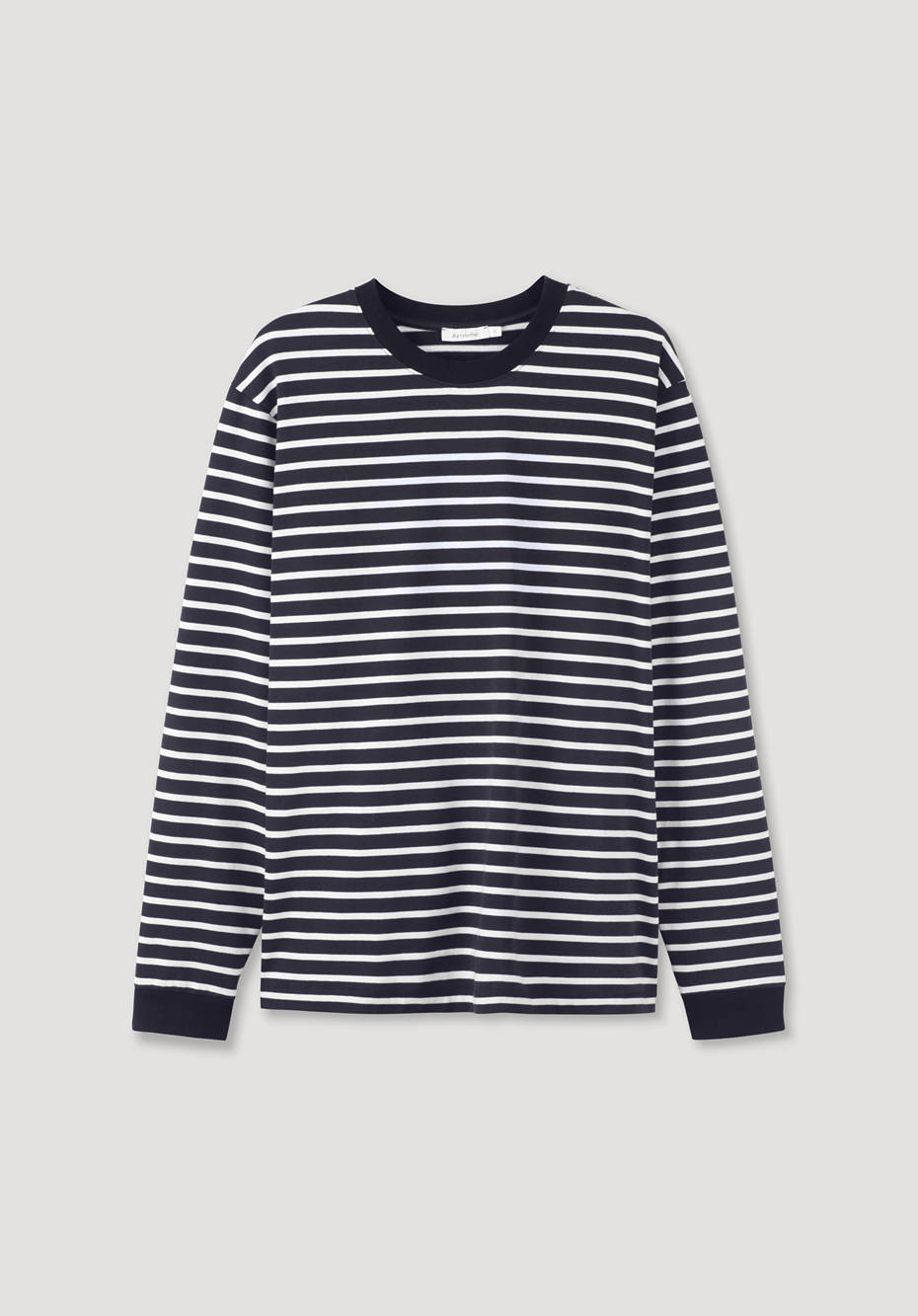 Langarm-Streifenshirt Relaxed aus reiner Bio-Baumwolle