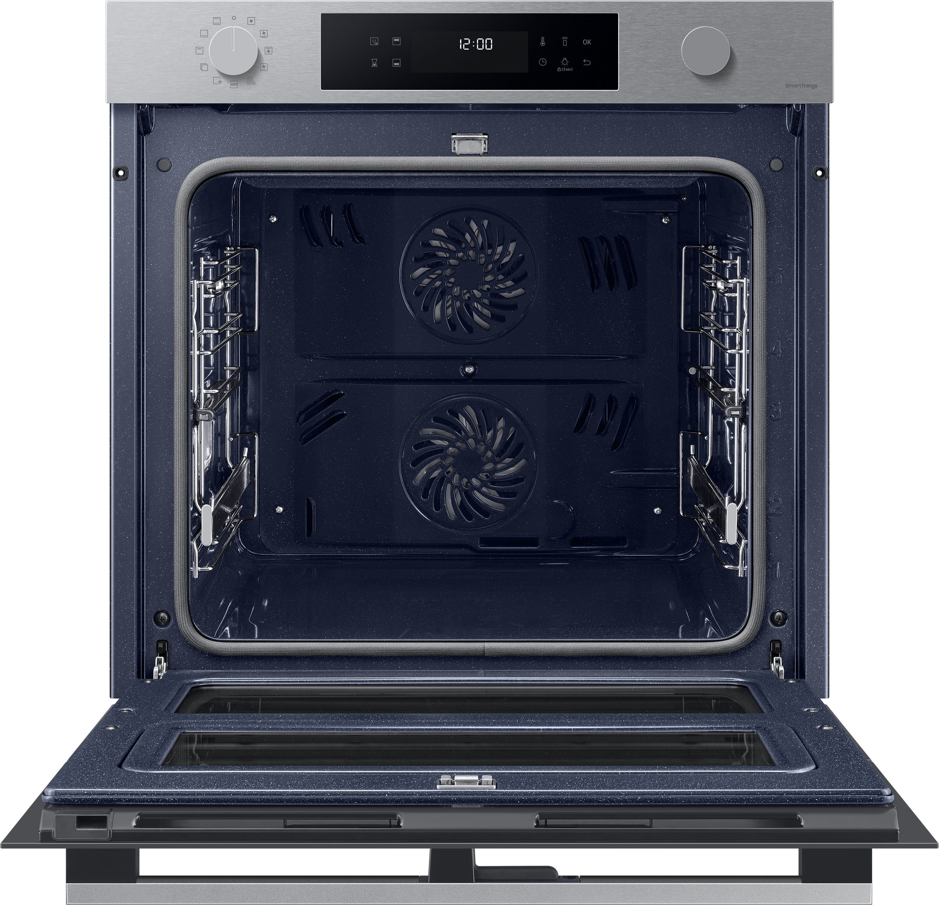 Samsung Pyrolyse Backofen NV7B4530ZAS, Pyrolyse-Selbstreinigung, Dual Cook Flex – Ein Ofen. Zwei Garräume. Maximale Flexibilität.