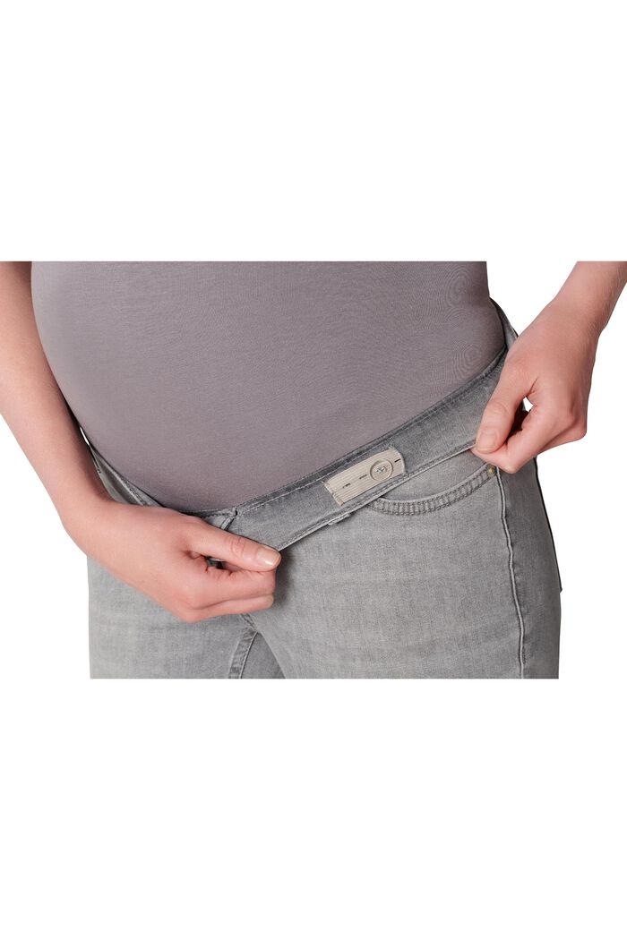 Schmal geschnittene Jeans mit Überbauchbund
