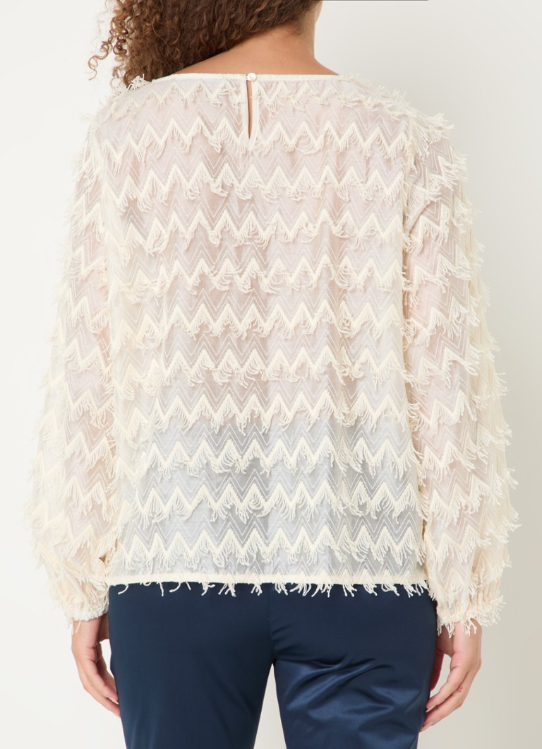 Expresso Semi-transparent top with fringes