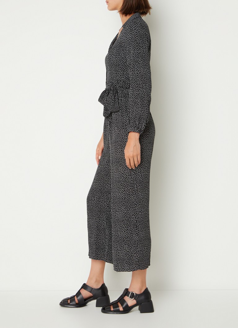 Whistles  Loose fit cropped jumpsuit met strikceintuur