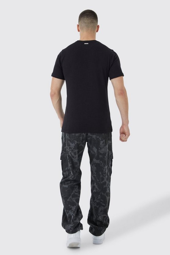 Tall Slim-Fit T-Shirt mit Homme-Print