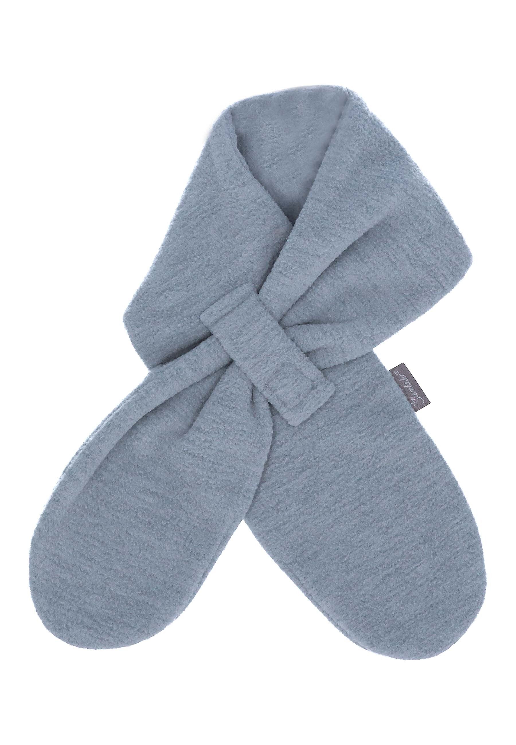 Schal aus Microfleece melange (recycelt) m. Riegel