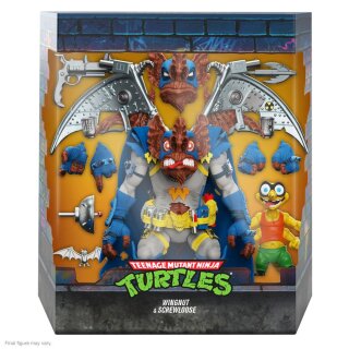 Teenage Mutant Ninja Turtles Ultimates Actionfigur Wingnut & Screwloose 18 cm