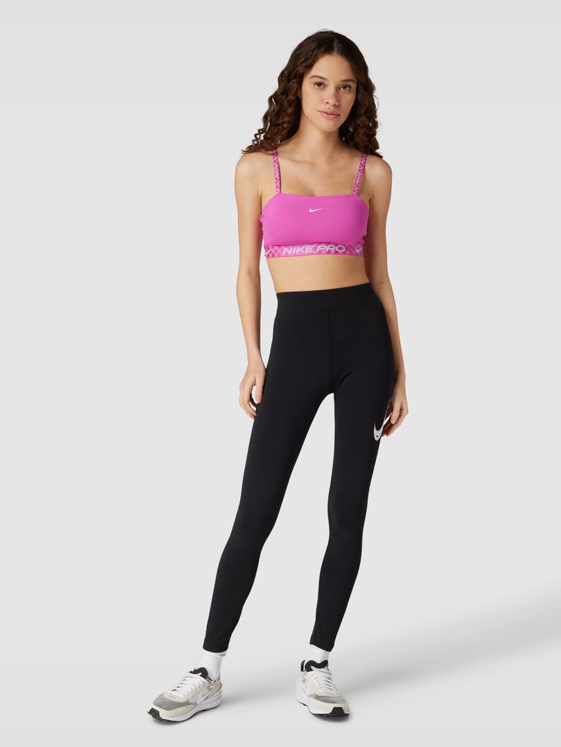 Bustier mit Label-Details in pink