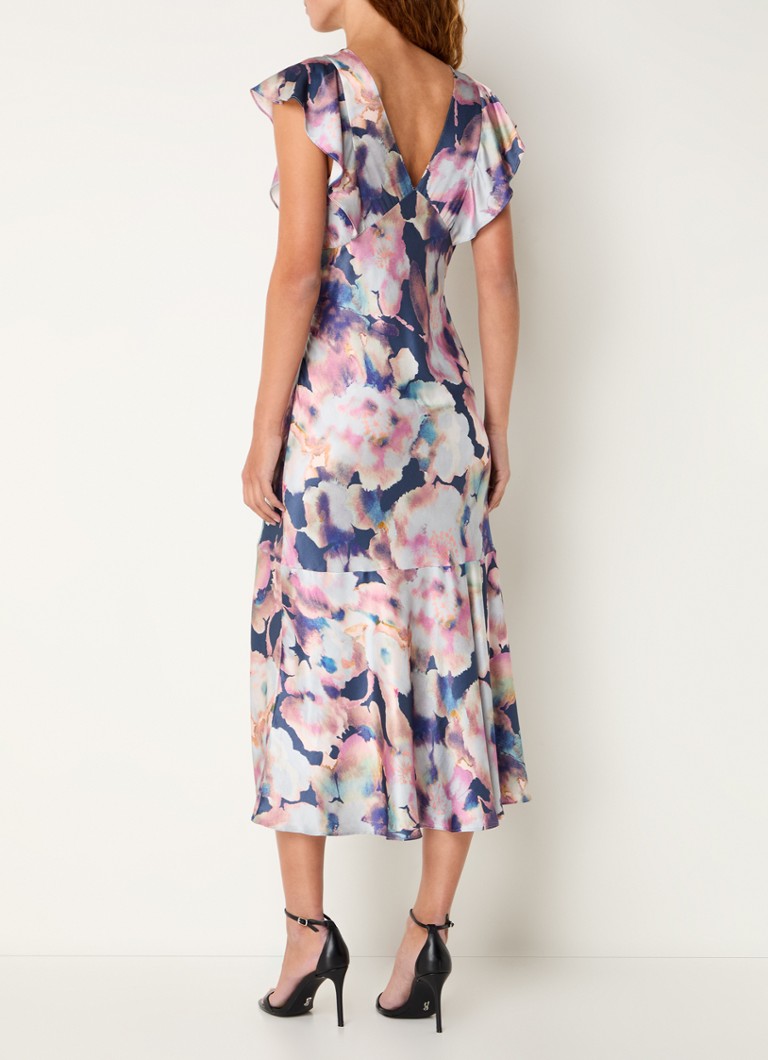 Rails Dina satin midi dress with slit