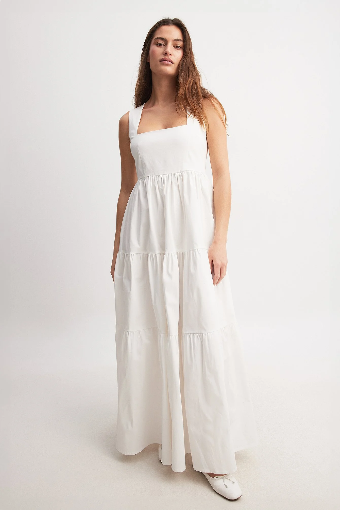 Weites Maxikleid aus Baumwolle