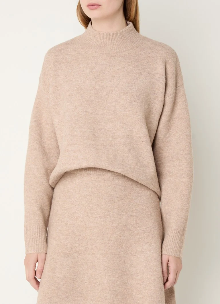 Maglione Paulina Neo Noir in pregiata maglia di misto lana con motivo variegato