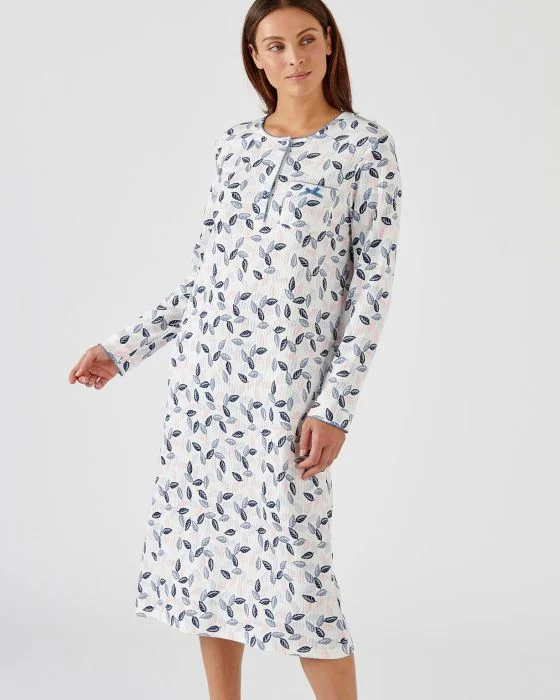 Chemise de nuit maille interlock imprimé