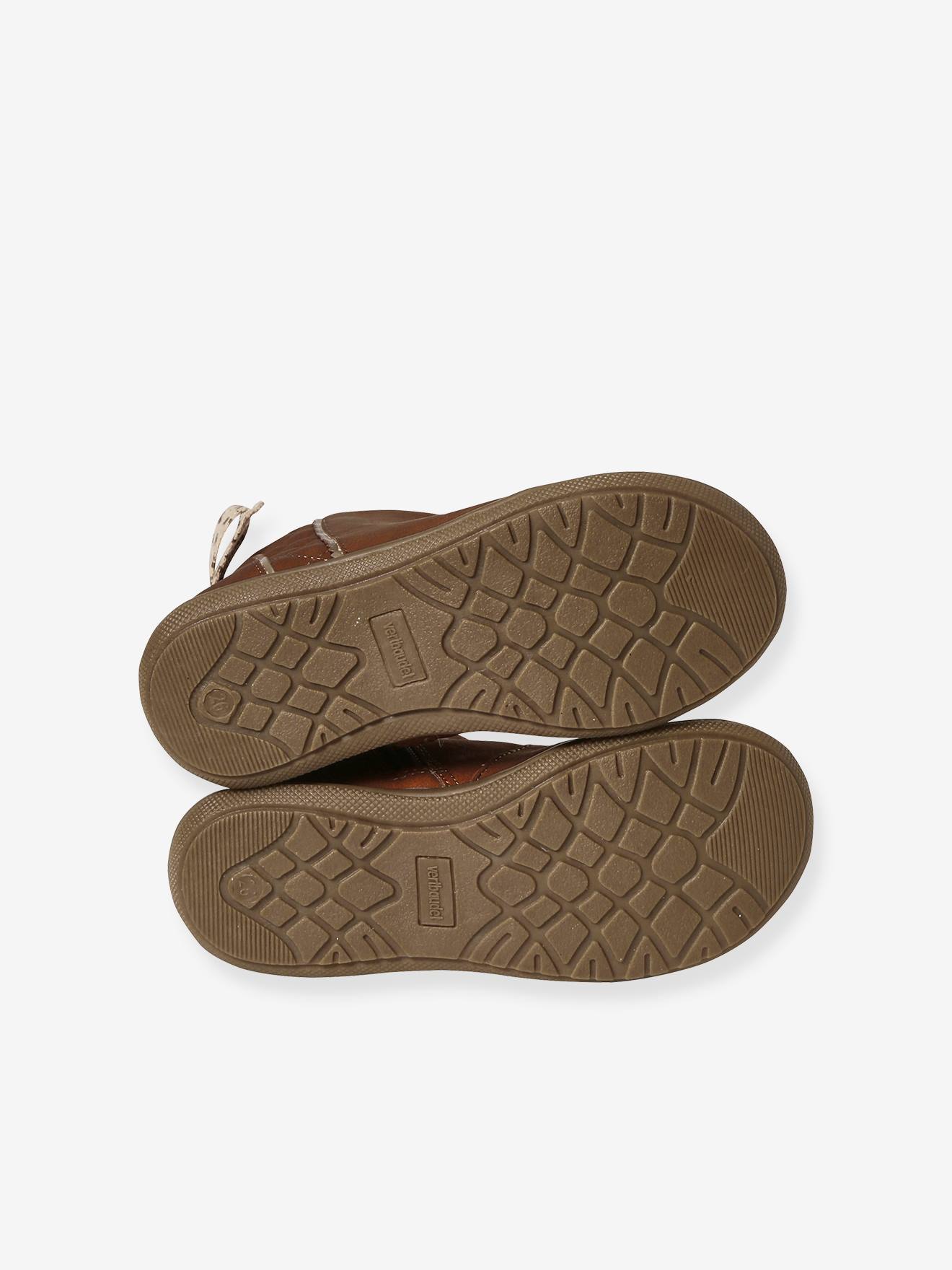 Boots zippées fille collection maternelle marron