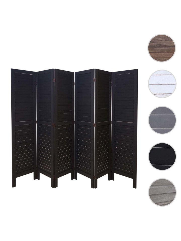 MCW Paravent G30 im Shabby-Look, Anthrazit günstig kaufen onesize