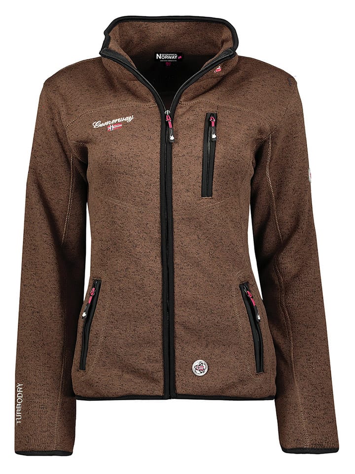 Geographical Norway Fleecejacke in Braun günstig kaufen