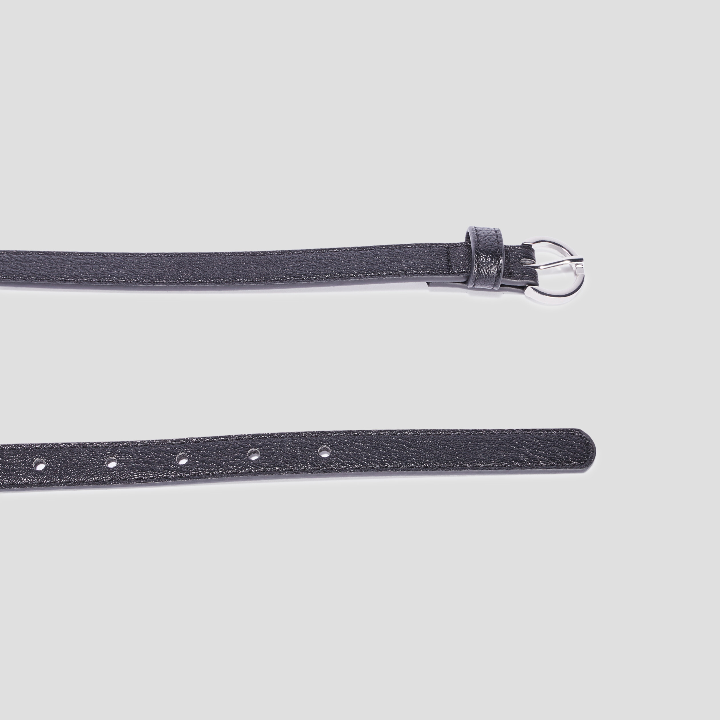 Ceinture avec boucle ronde noir femme | La Halle