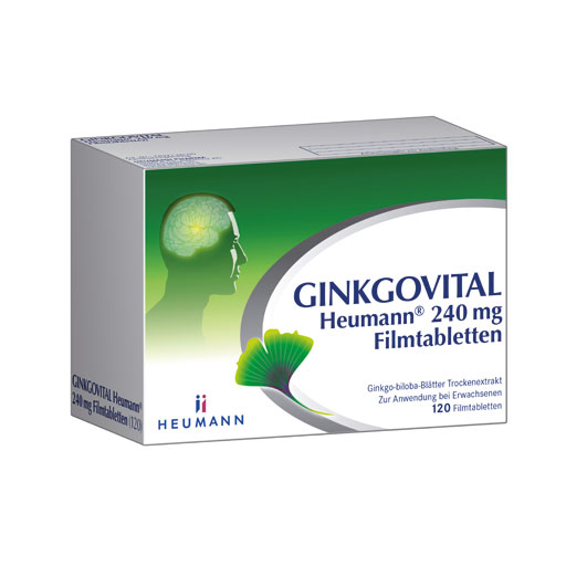 GINKGOVITAL Heumann 240 mg Filmtabletten  120 St  Filmtabletten