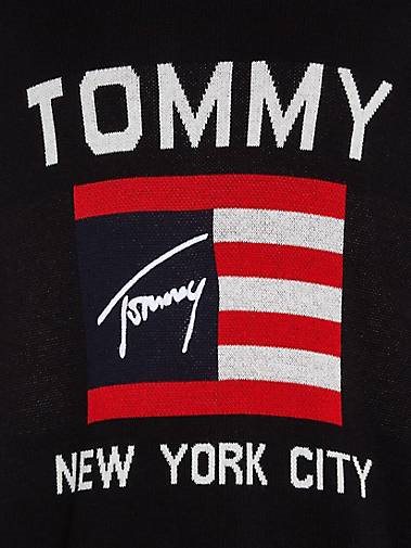 TOMMY-JEANS Herren Sweatshirt ATHLETIC FLAG SWEATER Relaxed Fit